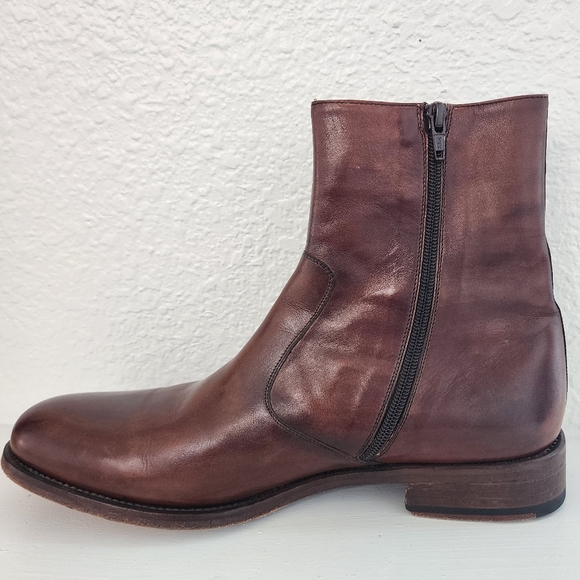 Magnanni for Neiman Marcus Men's side zip leather boot Size 10.5 - Picture 3 of 10
